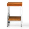 Decor Walther 0926886 WO HMB krukje met legplank chroom/ licht geolied beukenhout