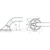 Handicare (Linido) LI2611015102 horizontale hoekwandbeugel Ergogrip 600x600mm staal gecoat wit