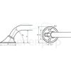 Handicare (Linido) LI2611015111 horizontale hoekwandbeugel Ergogrip 600x600mm staal gecoat antraciet