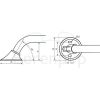 Handicare (Linido) LI2611018111 verticale combi-beugel Ergogrip 1235mm staal gecoat antraciet