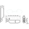 Handicare (Linido) LI2603360102 opklapbare toiletbeugel 600 mm staal gecoat wit