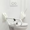 Handicare (Linido) LI2603350402 opklapbare toiletbeugel 530 mm RVS gecoat wit