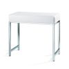 Decor Walther 0503204 DW 66 zitbankje chroom/ kunstleder wit