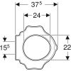 Geberit 300 Kids S8H51112000G turtle design toiletzitting (kinderzitting) zonder deksel wit *niet meer leverbaar*