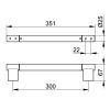 Keuco Collectie Plan 14907010000 handgreep 300mm verchroomd