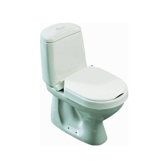 Etac Hi-Loo 80301107 toiletverhoger met deksel 10cm vast-gemonteerd wit
