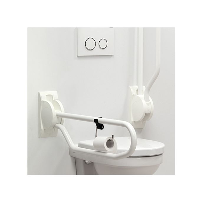 Handicare (Linido) LI2603350402 opklapbare toiletbeugel 530 mm RVS gecoat wit