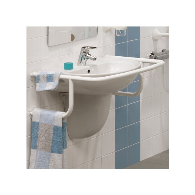 Handicare (Linido) LI2606000402 wastafelbeugel RVS gecoat wit