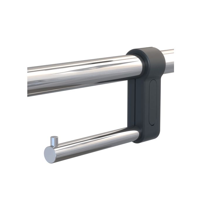 Geesa Comfort & Safety 915805-02 toiletrolhouder chroom (voor opklapbare toiletbeugel 915804-02)