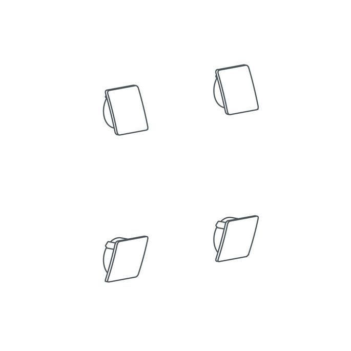 Handicare (Linido) LI2826003602 schroefkapset opklapbare toiletbeugel wit