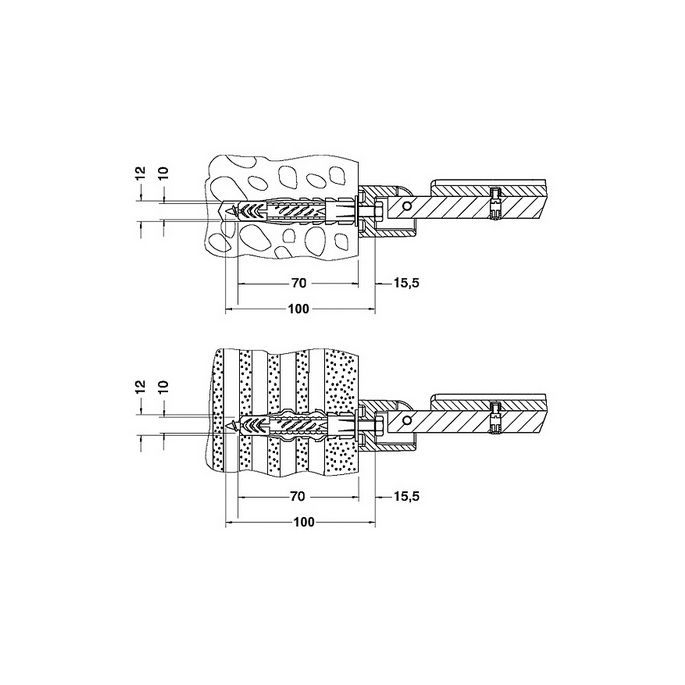Keuco 34992000100 bevestigingsset 3