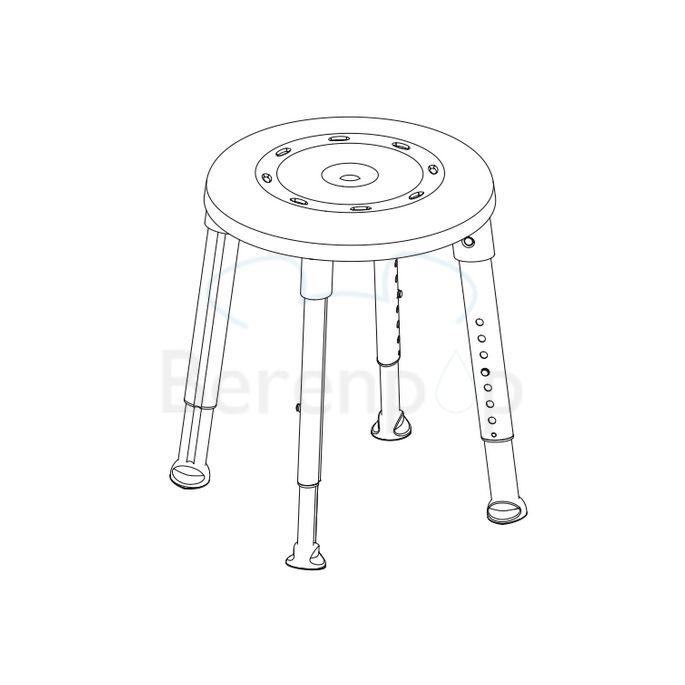 Etac Easy 81901020 douchekruk ijsblauw
