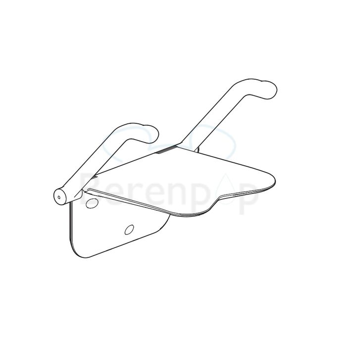 Etac Relax 81708010 douchezitting met armsteunen Volcano grijs