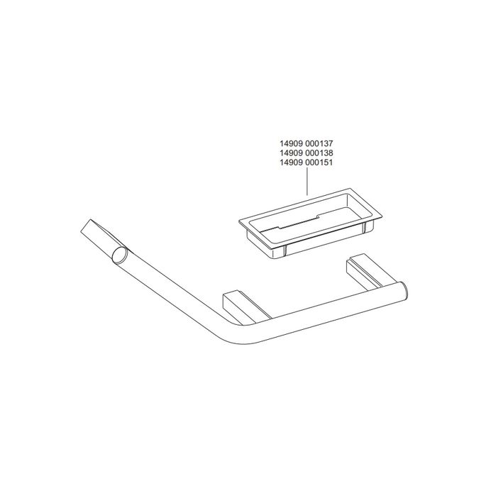 Keuco Collectie Plan 14909012037 handgreep 135° verchroomd