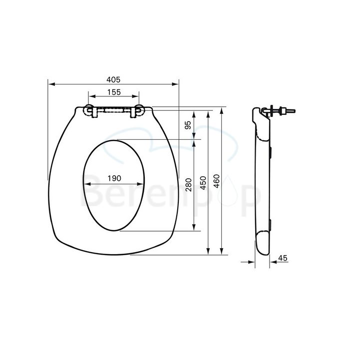 Handicare (Linido) LI09506316 comfort-seat zachte toiletzitting