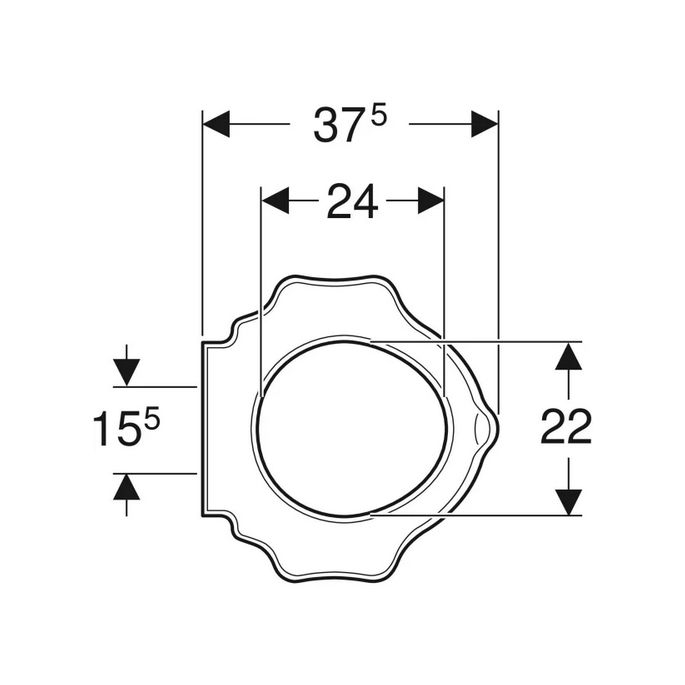 Geberit 300 Kids S8H51112000G turtle design toiletzitting (kinderzitting) zonder deksel wit *niet meer leverbaar*