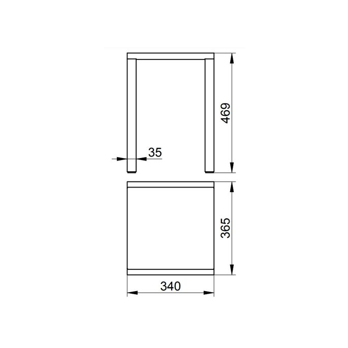 Keuco Collectie Plan 14982010037 kruk verchroomd/ zwartgrijs (RAL 7021)