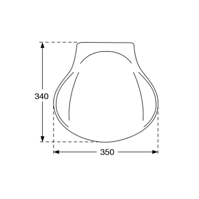 Pressalit 412000 opklapbaar zitje wit