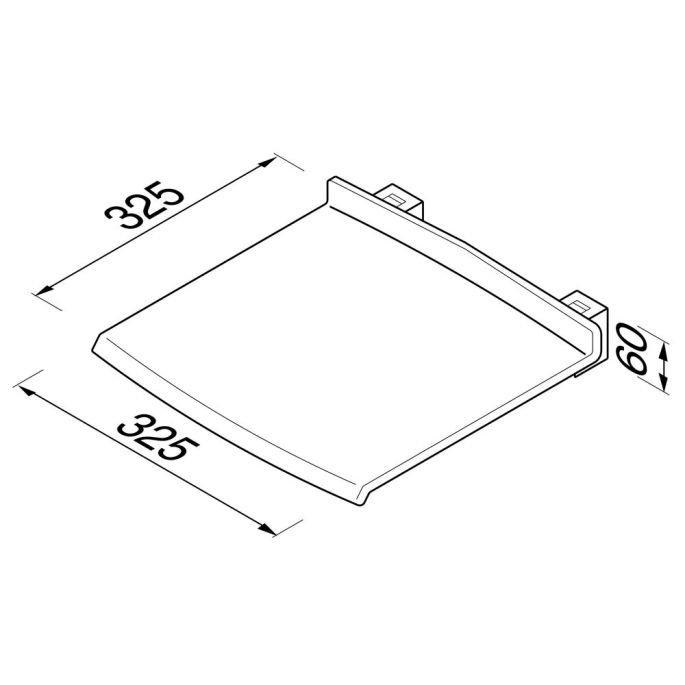 Geesa Comfort & Safety 915819-02 opklapbaar douchezitje wit