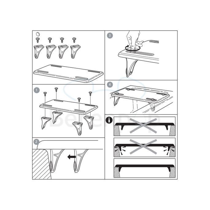 Etac Rufus Plus 81202002 badplank 73cm met handgreep wit