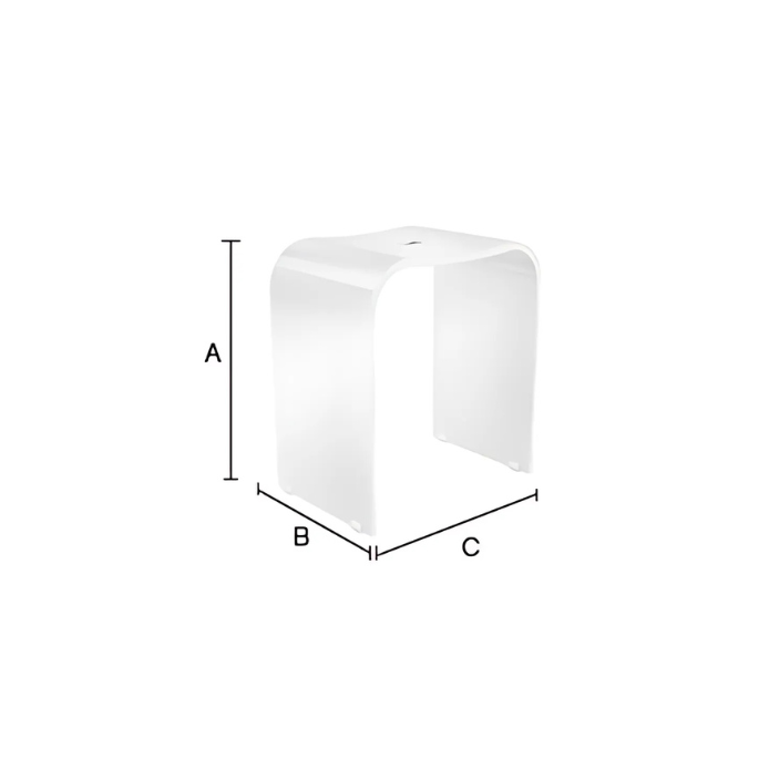 Smedbo Living Basic FX407 douchekruk wit