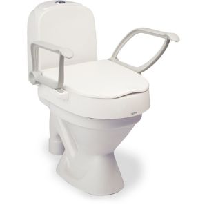 Etac Cloo 80301214 toiletverhoger met deksel en armsteunen verhoging 6 en 10cm wit