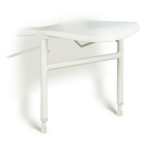 Handicare (Linido) LI2214201402 hulppootset voor douchezitting RVS gecoat wit