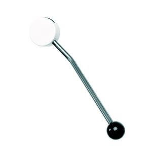 Handicare (Linido) LI2642002202 bedieningshendel kantelspiegel RVS gepolijst wit