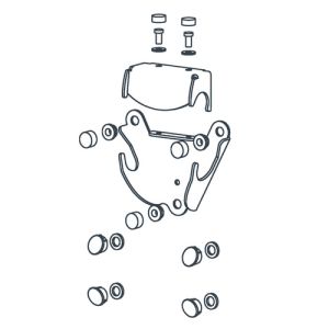 Handicare (Linido) LI2803000002 montageset t.b.v. douchezitting LI2202.200/LI2203.200 wit