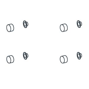 Handicare (Linido) LI2860000000 kunststof ringen en afdekdoppen wit