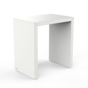 Decor Walther Brownie 0942950 BROWNIE SIDE krukje kunstleder wit