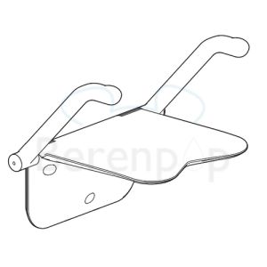 Etac Relax 81703020 douchezitting met armsteunen wit