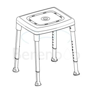 Etac Smart 81951010 douchekruk grijs