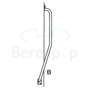 Handicare (Linido) LI2611012402 trapspilbeugel 510x510mm RVS gecoat wit