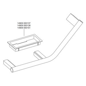 Keuco Collectie Plan 14909071037 handgreep 135° roestvrij staal