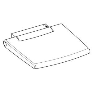 Keuco Collectie Plan 14983010038 klapzitting verchroomd/ lichtgrijs (RAL 7035)