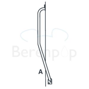 Handicare (Linido) LI2611011102 trapspilbeugel 510x510mm staal gecoat wit (OUTLET)