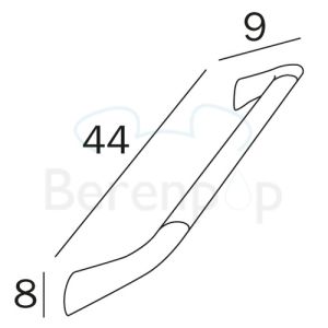 Inda Confort AH995ACR veiligheidssteun 44cm chroom