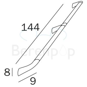 Inda Confort AH995FCR veiligheidssteun 144cm chroom