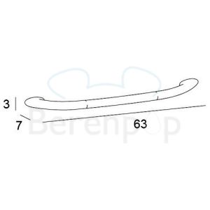 Inda Ego A1390CCR handgreep 63cm chroom