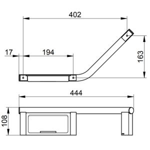 Keuco Collectie Plan 14909072037 handgreep 135° roestvrij staal
