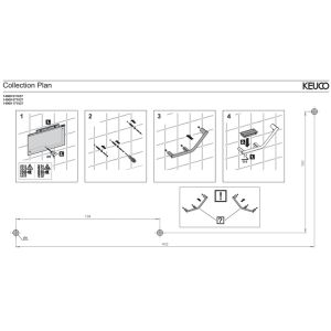 Keuco Collectie Plan 14909071037 handgreep 135° roestvrij staal
