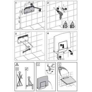 Keuco Collectie Plan 14983010037 klapzitting verchroomd/ zwartgrijs (RAL 7021)